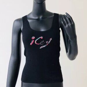 ICEBERG BLACK KNITTED TOP, Size XS